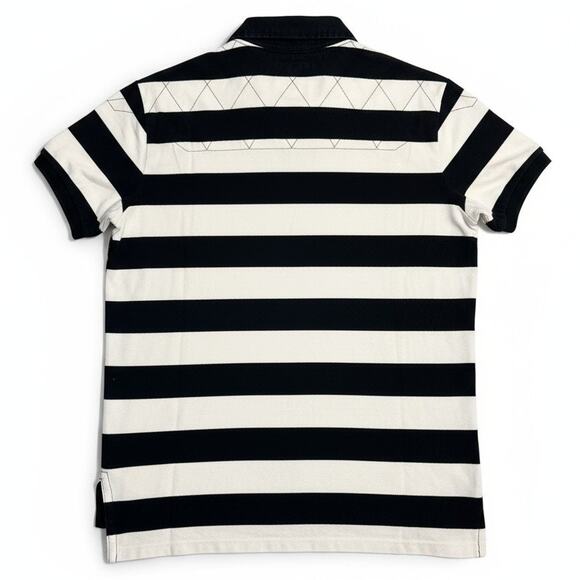 Vintage Y2K Polo Ralph Lauren PRLC Team Pony Crest Heritage Striped Rugby XL - Picture 2 of 10